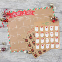 Naughty or nice reward chart