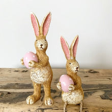 Standing rabbit with Egg - Pink