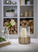 Jute bottom glass lantern