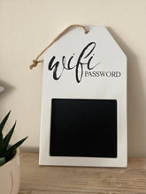 WiFi password chalkboard sign