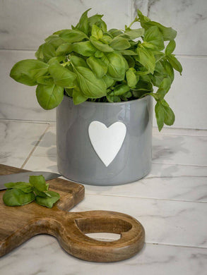 Heart pot - Grey - Large