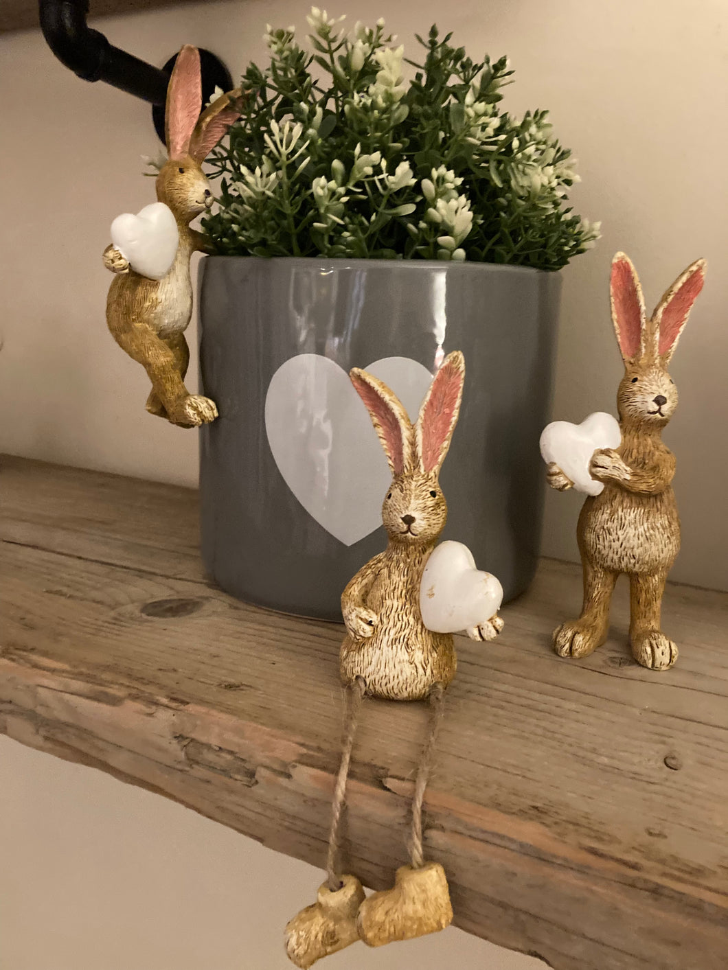 Rabbit Heart Shelf Sitter
