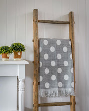 Throw - Grey and white spot two way throw