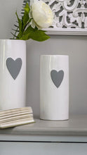 Heart Vase - White