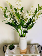 Artificial White lavender stem