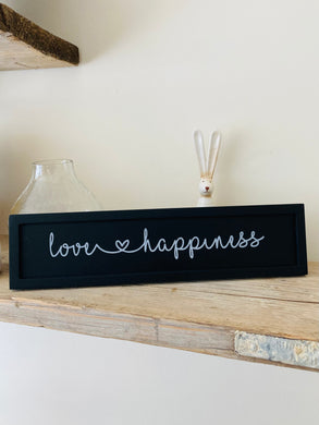 Love and Happiness Plaque
