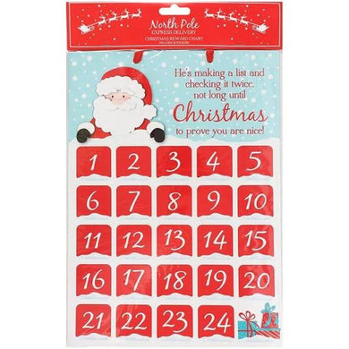 Christmas reward chart