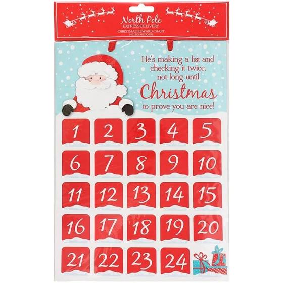 Christmas reward chart
