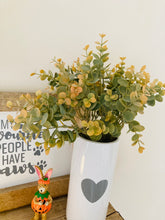 Artificial burnt orange eucalyptus spray