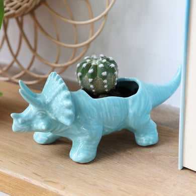 Dinosaur planter - Triceratops