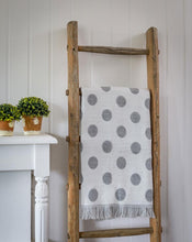 Throw - Grey and white spot two way throw