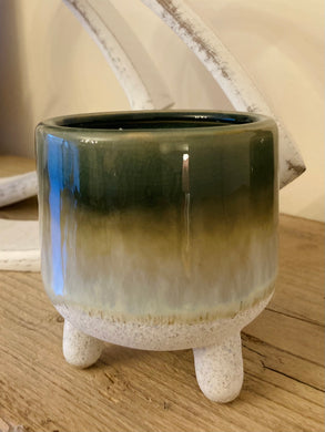 Miniature Ombré GREEN pot