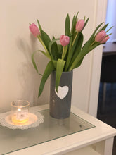HEART Vase - Grey